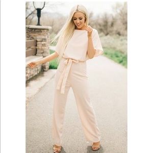 BRAND NEW Belted Wide leg jumpsuit